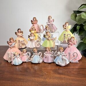 Josef Birthday Angels Figurines Complete Set 1 - 16 Years Age Girls Japan